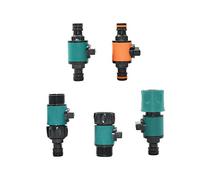 HSMXNEONJB Drip irrigation fittings Spray Water Connection Garden 5/8" Nipple Quick Connector Water Valve Garden Faucet Car Wash Water Connector 3/4" Watering Hose Fitting 1 Piece