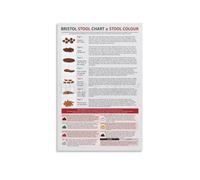 HSMXNEONJB Informative Health Guide Metal Sign Bristol Stool Chart Digestive System Reference Humor Decor for Bathroom Office 8 X 12 in