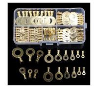HSMXNEONJB Kit assortimento di 150 connettori ad anello, occhielli ad anello, connettori for cavi a crimpare in rame non isolati M3/M4/M5/M6/M8/M10