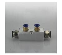 HSMXNEONJB Kit splitter for collettore pneumatico a 2 vie da 30x30 mm con raccordo a innesto rapido HSMXNEONJB