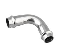 HSMXNEONJB Stainless Steel Cast Pipe Fitting, 1PCS DN15-DN50 Double Compression Equal Diameter 90 Degree Elbow, 304 Stainless Steel Double Clamp Elbow, Water Pipe Fittings (ID 25.4MM)