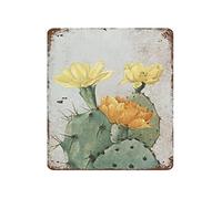 HSMXNEONJB Vintage Cactus Sign Aluminum Tin Plaque Botanical Art Rustic Wall Decor for Kitchen Dining Room Farmhouse Home Southwestern Gift 8 X 12 inch