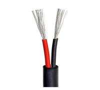 HSQPMGPRJ 2Core 28 26 24 22 20 18 16 AWG 2464 Guaina Filo Rivestimento Cavo Segnale in Rame Morbido Elettronico Audio Altoparlante Alimentazione di(2464-2C 8m,18 AWG)