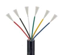 HSQPMGPRJ 3/5/10/20/30/50/100m UL2464 6 conduttori Filo Elettrico Cavo di prolunga in Rame stagnato Intrecciato in PVC for Batteria for Auto automobilistica(3m,28 AWG)