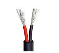 HSQPMGPRJ Cavo a 2 Pin Rosso Nero Rivestimento in Filo di Rame stagnato LED DC 5V 9V 12V PVC Car Power elettronico 16 18 20 22 24 26 28 AWG(UL2464-2C 3m,24 AWG)