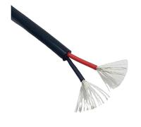 HSQPMGPRJ Cavo con Guaina in Silicone 2/3/4/5core 22 20 18 17 15 13awg Resistenza alle Alte e Basse Temperature Potenza del Segnale Morbida(2 cores 5meter,22 AWG 0.3MM)