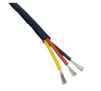 HSQPMGPRJ Cavo con Guaina in Silicone 2/3/4/5core 22 20 18 17 15 13awg Resistenza alle Alte e Basse Temperature Potenza del Segnale Morbida(3 cores 5meter,17 AWG 1.0MM)