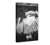 hsqxidhz Poster su tela con cowgirl del selvaggio West, decorazione artistica da parete per soggiorno e camera da letto, 20 x 30 cm