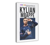 hsqxidhz Poster su tela con Kylian Mbappe, decorazione per camera da letto, ufficio, camera da letto, regalo, 20 x 30 cm