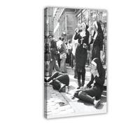 hsqxidhz Poster su tela, motivo: suore che bevono, decorazione per camera da letto, ufficio, camera da letto, regalo, 30 x 45 cm