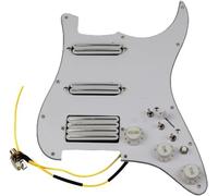HSS 11-Hole Pre-Wired Pickguard Set Alnico 5 Humbucker Pickups Cablaggio Push-Pull Single Cut Set per/Strat