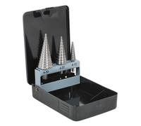 HSS 4341 Step Set Punte Trapano 3pc Doppio Flute - Sealey AK4746 Nuovo
