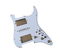 HSS Bianco Caricato Strat Battipenna Set Multifunzione Interruttore Alnico 5 Pickups Battipenna a 3 strati per Fender Stratocaster