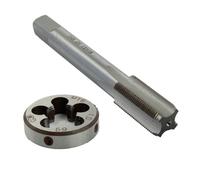 HSS M16x 1mm Rubinetto & M16x 1mm Die Metrico-Filetto-Destro-Acciaio Alta Veloci