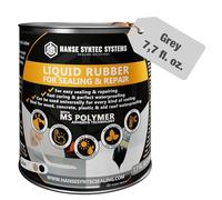 HSS Plastica liquida per impermeabilizzazione e riparazione, resistente ai raggi UV e alle intemperie, polimeri MS, senza solventi e bitume (Grigio, 300g)