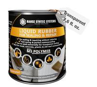 HSS Plastica liquida per impermeabilizzazione e riparazione, resistente ai raggi UV e alle intemperie, polimeri MS, senza solventi e bitume (Trasparente, 250g)