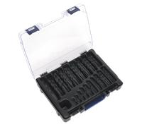 HSS Rotolo Forgiato Trapano Punta Assortimento 170pc Ø1-10mm - Sealey DBS170RF