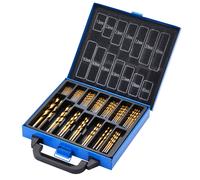 HSS Titanio Nitruro Rivestito Set Punte Trapano 99 Pezzi Per Steel Legno Plastic