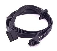 HSSDTECH Cavo di alimentazione PCI-E 6 (pin) da 1 a 3 SATA 15 pin, ricambio per Corsair CX850M CX750M CX600M CX650M (27,55 pollici)