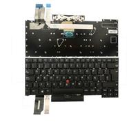 HSSDTECH Tastiera retroilluminata SP per Lenovo Thinkpad T490s (Type 20NX, 20NY) T495s (Type 20QJ, 20QK) Layout Spagnolo (SP) Enter a Forma di L