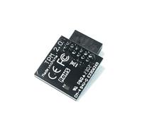 HSSDTECH TPM 2.0 SPI 12pin SLB9670 Modulo di Sicurezza per MSI MS-4462 B550, B550M, B650, B650M, B550 Gaming WiFi/A PRO, B550M PRO-VDH WiFi/PRO-Dash Intel 800 AMD X670 Series Mainboard