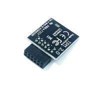 HSSDTECH TPM 2.0 SPI 12pin SLB9670 Modulo di Sicurezza per MSI MS-4462 Meg B550, Mag B550/ B550M, B460M, Mag B460/ B460M, Mag B550 Torpedo/Tomahawk/Bazooka Intel 800 AMD X670 Series Mainboard