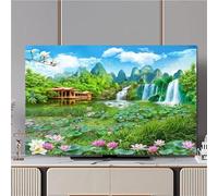 HSTANGKY Copertina TV Per 32-80 Pollici Proteggi Schermo Elastico Per Il Display Del Televisore/PC Copertura Decorativa Antipolvere Tutto Incluso-grassland||58-60inch