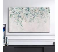 HSTANGKY Copertura Antipolvere Per TV Da Interni Da 32 A 80 Pollici Protezione Universale Per Schermo LCD A Forma Di Fiore Di Loto Tessuto Antiscivolo E Traspirante-flower3||58-60inch