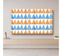 HSTANGKY Copertura Antipolvere Per TV Da Interno Da 32-80 Pollici Protezione Elastica Antiscivolo E Antigraffio Per Schermi LCD/LED Universale Per TV Sospese/da Tavolo/curve-Blue4||70inch