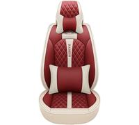 HSTBLEOO Coprisedili for auto universali, set completo di accessori for Nissan Pulsar Qashqai J10 J11 2011 2017 2018 Rogue Teana J31 J32 Terrano(Red Luxury)