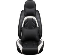 HSTBLEOO Coprisedili for auto universali, set completo for Nissan Pulsar Qashqai J10 J11 2011 2017 2018 Rogue Teana J31 J32 Terrano Accessori(Black White Luxury)