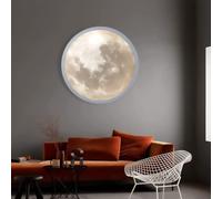 HSTBLEOO Dimmable Moon Wall Light Modern LED Wall Sconce With Remote Control Planet Earth Wall Night Light Bathroom Ceiling Light(Earth,50CM)
