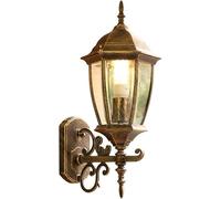 HSTBLEOO Lanterna da parete impermeabile vintage for esterni - Lampada in vetro antiruggine for soggiorno, balcone e villa in stile europeo