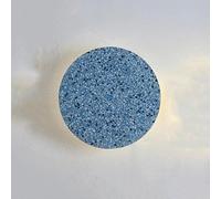 HSTBLEOO Minimalist Round Disc Wall Sconce Modern LED Wall Light Glass Marble Wall Lighting Fixture Decorate White Nordic Hallway(Blue,30cm)