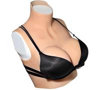 HSTBLEOO Pettorale Riempito in Silicone Forme del Seno realistiche Tette finte for Crossdresser Transgender Drag Queen Pettorale(Color2,G Cup)