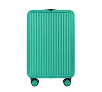 HSTBLEOO Valigia da viaggio di lusso interamente in alluminio - Bagaglio a mano multifunzionale con ruote girevoli for viaggiatori eleganti(Green,20in)