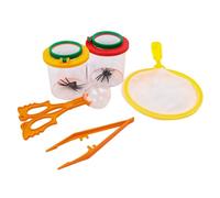 Hsthe Sea 1 Set Scatola di Lente d'Ingrandimento per Visualizzatore di Insetti con Pinzette con Trappole per Insetti Pinzette Aawls per la Scienza all'Aria Aperta Esplorazione della Natura