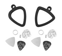 Hsthe Sea 2 Set Custodia per Plettri per Chitarra Collana per Plettri con Fantastici Plettri per Chitarra elettrica Basso Ukulele chitarristi Raccoglie Plettri