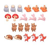 Hsthe Sea 20PCS Animali del Fumetto Spilli Orso Coniglietto Puntine da Disegno Bacheca Spilli Spilli per bacheca in Sughero Spilli Mappa Puntine da Disegno per Le pareti