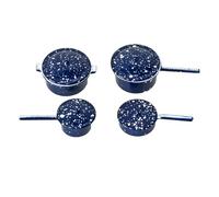 Hsthe Sea 4 Pezzi Mini pentole da Cucina per casa delle Bambole Accessori per la Decorazione della casa delle Bambole Forniture per Feste per Fare Finta di Cucinare in Miniatura