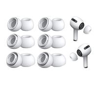 Hsthe Sea 6 paia di tappi per le orecchie di ricambio per auricolari in silicone per Airpods Pro Cuffie per auricolari di ricambio Custodia per auricolari in silicone morbido (S/M/L, bianco)