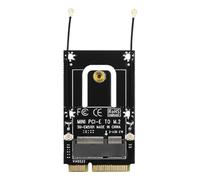 Hsthe Sea Adattatore Mini PCIe Convertitore NGFF M.2 a Mini PCI-E con antenne per Scheda di conversione del modulo Bluetooth Wireless