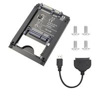 Hsthe Sea Adattatore SSD da CFast a SATA, Lettore di Schede CFast 2.0 a Convertitore SSD SATA 3.0 da 22 Pin, Scheda di Test del Disco Rigido Scheda CFAST con Cavo SATA