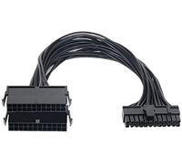 Hsthe Sea Cavo di prolunga per alimentazione a doppia alimentazione per scheda madre ATX, linea di avviamento di alimentazione a 24 pin in rame pieno 24 pin a 24 (20+4) pin