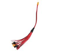 Hsthe Sea Cavo sdoppiatore connettore Adattatore Caricabatterie 8 in 1 per Batteria Lipo RC Caricatore Multiplo a Spina a Banana da 4,0 mm per TRX Tamiya EC3 JST Futaba XT60 T-Dean