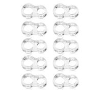 Hsthe Sea Confezione da 10 tamponi in silicone per maniglia della porta, tampone protettivo per maniglia della porta, fermo per porta, protezione trasparente per maniglia della porta