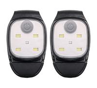 Hsthe Sea Confezione da 2 luci da Corsa notturne da Esterno, Riflettenti, Ricaricabili Tramite USB,LED Luce di Sicurezza in plastica, Accessori da Corsa per Corsa Campeggio Camminata