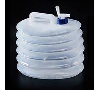 Hsthe Sea Contenitore per Acqua Pieghevole, Contenitori per Acqua da Campeggio Senza BPA con Rubinetto, PortaAcqua da Campeggio, Secchio per Acqua Portatile e Pieghevole per Esterno 10L