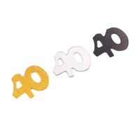 Hsthe Sea Coriandoli per 40° Compleanno, 30g Coriandoli per Decorazioni da tavola in Oro Nero Argento, Coriandoli da Tavolo in Lamina Metallica Glitter Paillettes per Feste di Compleanno Anniversario