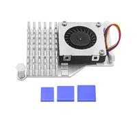 Hsthe Sea Dispositivo di Raffreddamento Attivo per Raspberry Pi 5 4GB/8GB con Ventola PWM e dissipatore di Calore in Alluminio (Argento)